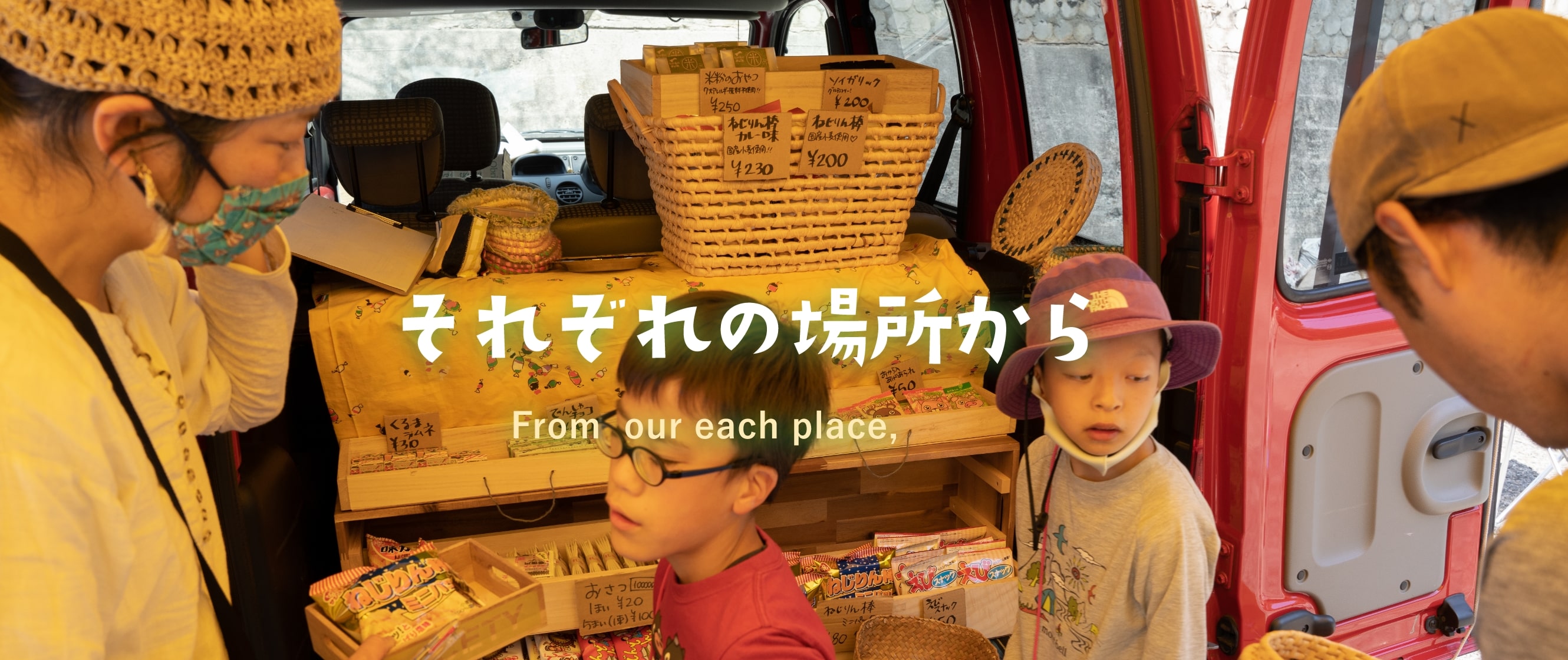 From  our each place,　それぞれの場所から